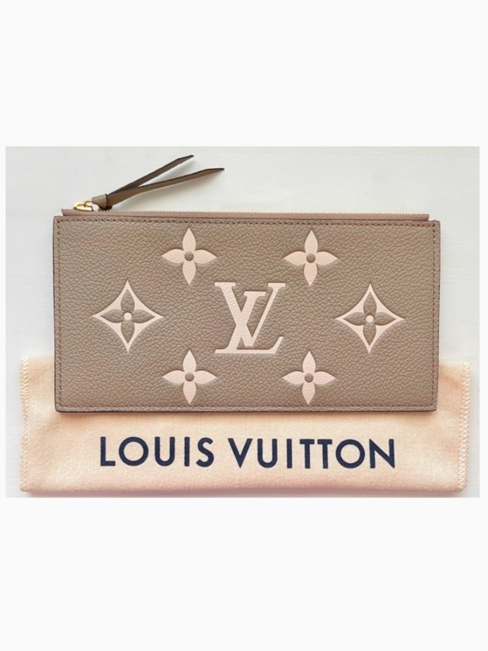 Louis Vuitton Empreinte Felicie ZIP INSERT Pouch DOVE CREME GIANT Monogram